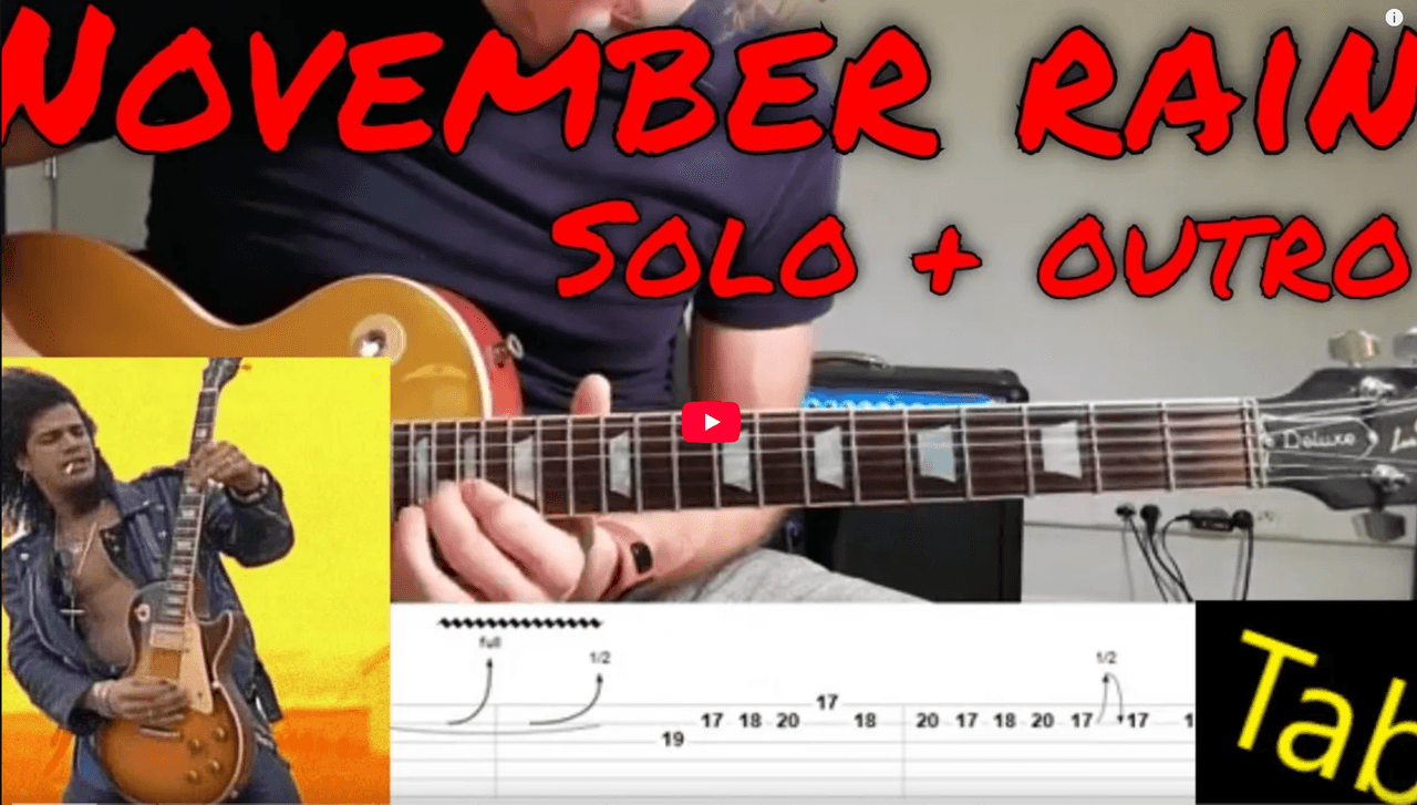 November Rain solo cover door Ben Boeckx