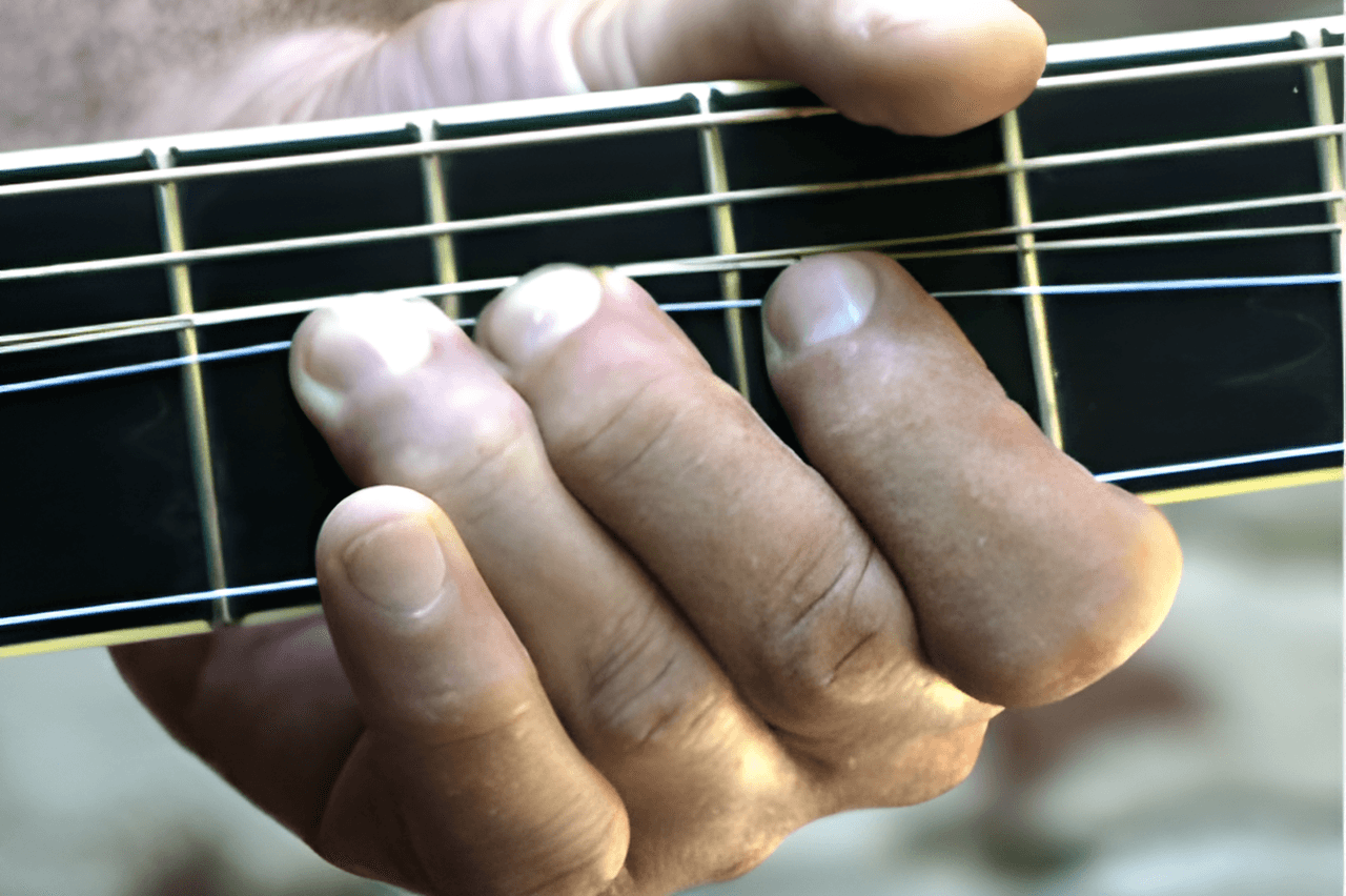 Positie vingers elektrische gitaar